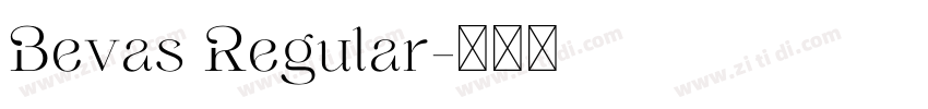 Bevas Regular字体转换